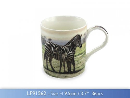 The Macneil Studio - Zebra Fine China Mug - hanrattycraftsgifts.co.uk