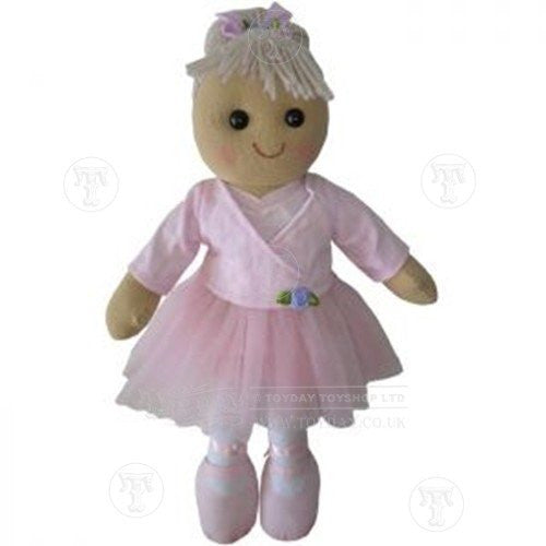 Medium Ballerina Rag Doll - hanrattycraftsgifts.co.uk