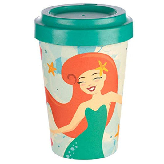 Puckator Bambootique Eco Friendly Mermaid Design Travel Cup/Mug