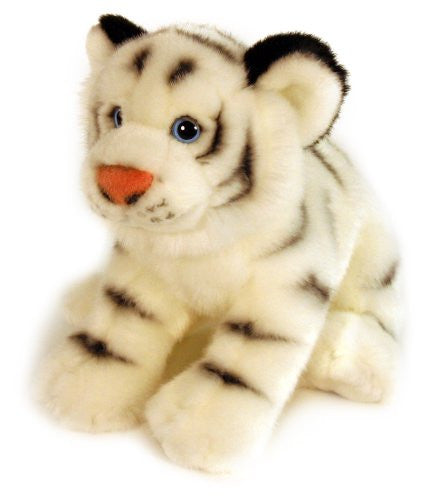 Keel Toys 33 cm Laying White Tiger - hanrattycraftsgifts.co.uk