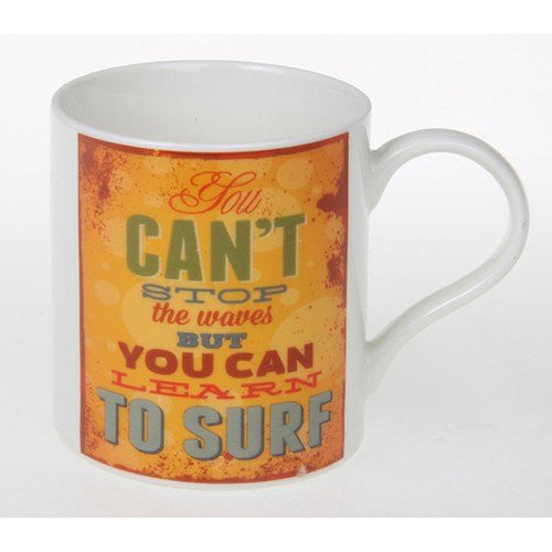 retro sayings mug surf - hanrattycraftsgifts.co.uk