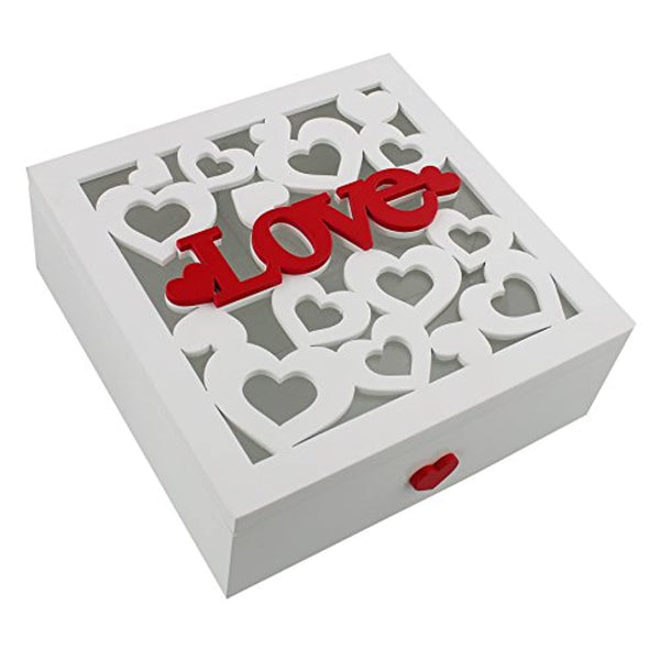 Love Gift - Carved love keepsake box with heart