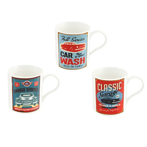 Retro Garage Sign Mug in Gift Box - hanrattycraftsgifts.co.uk