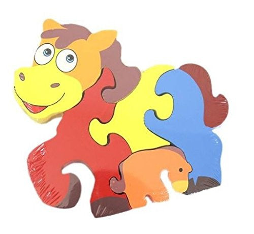 Wooden Toys - Farm Animal Wooden Puzzle - HORSE - ACKD60675.HORSE - Ackerman - hanrattycraftsgifts.co.uk