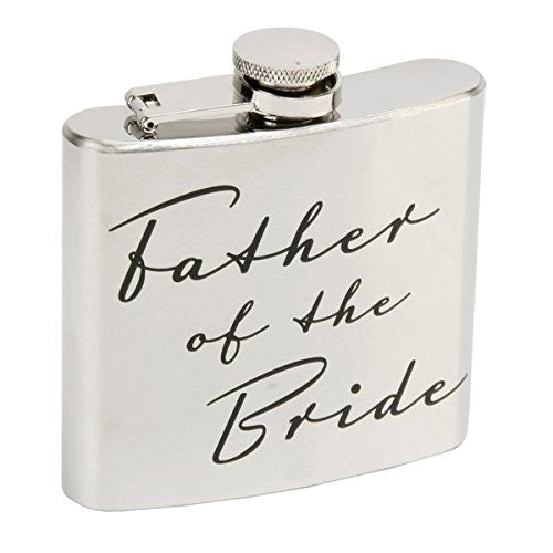 Father of the Bride Hip Flask - hanrattycraftsgifts.co.uk