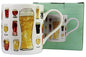 Julia Hook Beer and Drinks Design Fine China Mug - hanrattycraftsgifts.co.uk