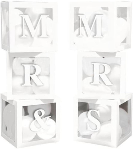 Mr and Mrs balloon box Mr and Mr Mrs and Mrs balloon wedding decoration