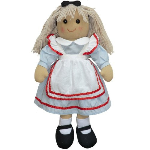 Powell Craft Alice in Wonderland 40cm Rag Doll - hanrattycraftsgifts.co.uk