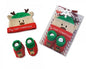 Baby Hat and Booties Christmas Gift Set - Reindeer - hanrattycraftsgifts.co.uk