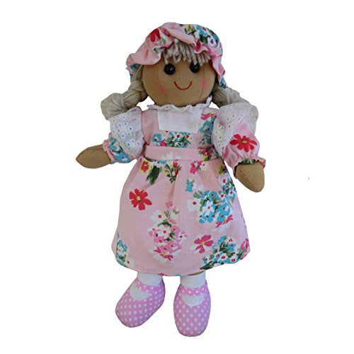 pink floral ragdoll medium - hanrattycraftsgifts.co.uk