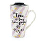 Wise Words Lidded Mug Champagne by night - hanrattycraftsgifts.co.uk