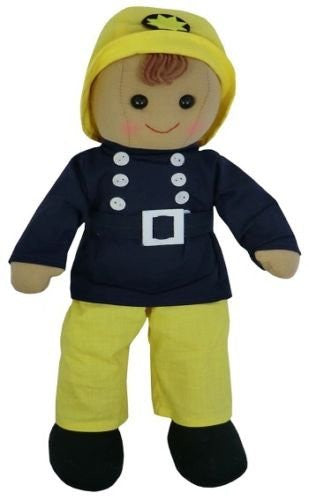 fireman ragdoll small - hanrattycraftsgifts.co.uk
