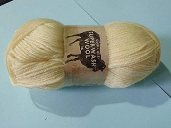 King Cole Superwash Double Knitting Wool 100% Wool Color 2131 Natural