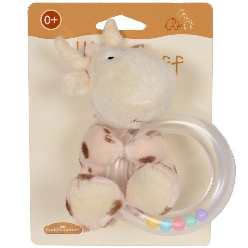 Elli & Raff Giraffe Soft Plush Baby Teether Rattle 0+ by Elli & Raff - hanrattycraftsgifts.co.uk