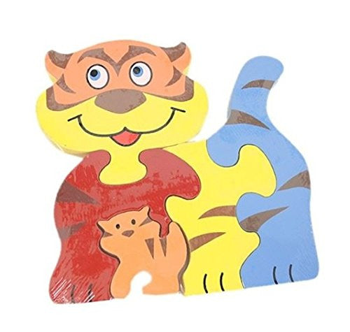 Wooden Toys - Wild Animal Wooden Puzzle - TIGER - ACKD60368.TIGER - Ackerman - hanrattycraftsgifts.co.uk