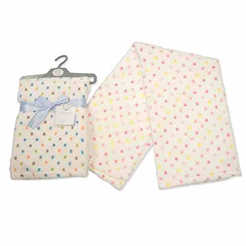 snugglebabys dotty blanket boy blue supplied one - hanrattycraftsgifts.co.uk