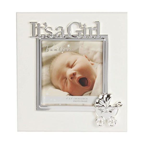 Baby Girl Gift - Beautiful Its A Girl Photo Frame In Gift Box