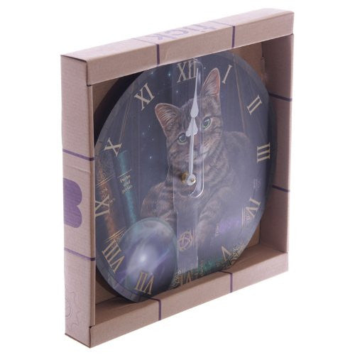 Puckator CKP78 Lisa Parker Clock with Cat 3 x 30 x 30 cm - hanrattycraftsgifts.co.uk
