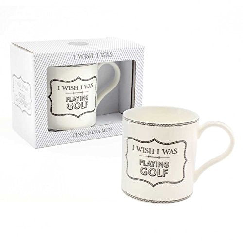 I Wish I Was PLAYING GOLF Mug - hanrattycraftsgifts.co.uk