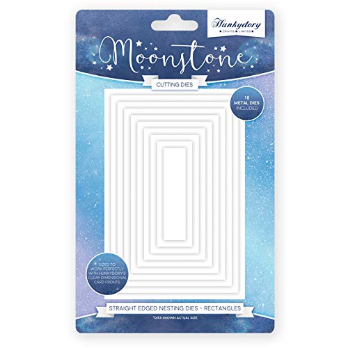Hunkydory Moonstone Dies Straight Edged Nesting Dies - Rectangles - MSTONE048 - hanrattycraftsgifts.co.uk
