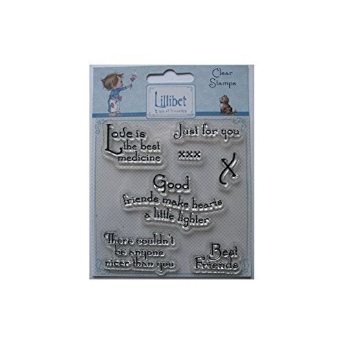 Trimcraft Lillibet ClearStamp Sentiments - hanrattycraftsgifts.co.uk