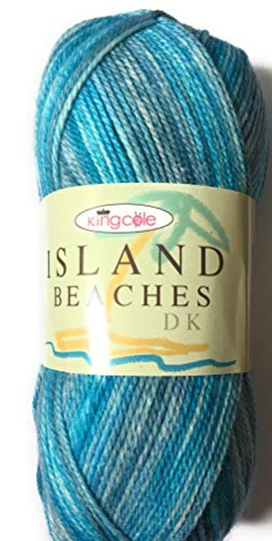 King Cole Island Beaches DK 100g yarn super soft shade 4528 lagoon