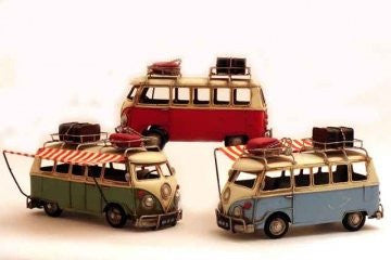 retro vw camper van three colours one supplied at random - hanrattycraftsgifts.co.uk