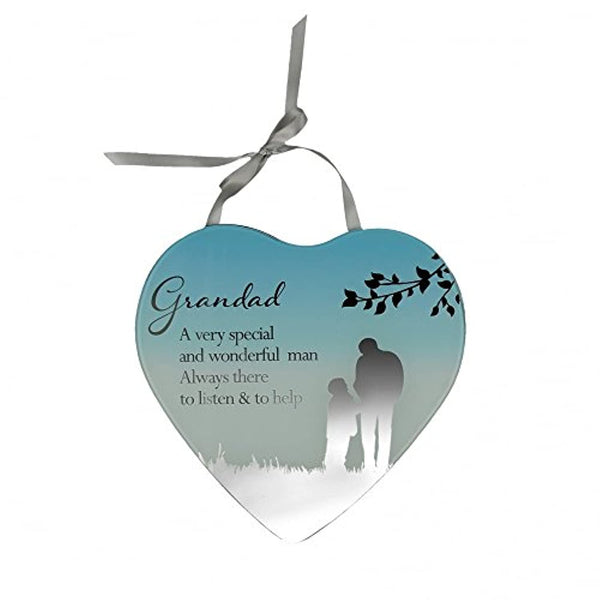 Grandad Reflections from the Heart Mirrored Hanging Plaque