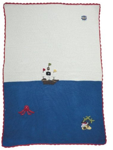 Powell Craft Pirate Cot Blanket - hanrattycraftsgifts.co.uk