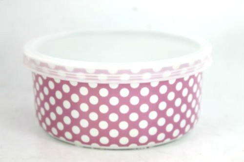 LESSER & PAVEY CERAMIC TRAVEL SNACK BOX (PINK) - hanrattycraftsgifts.co.uk