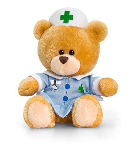 Keel Toys 14CM Pipp The Nurse Bear - hanrattycraftsgifts.co.uk