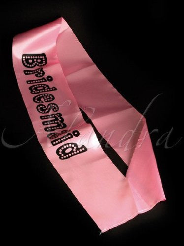 Bridesmaid Hen Night Sash Miss Behave Pink - hanrattycraftsgifts.co.uk