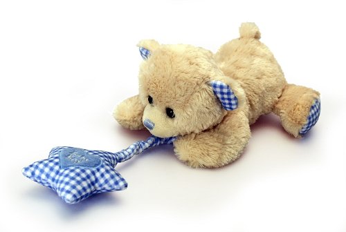 Keel Toys Cuddles Dangle Bear with sound Blue 30cm - hanrattycraftsgifts.co.uk
