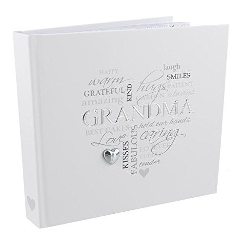 Heartfelt Moments Photo Album with Foil Wording - 4" x 6" - grandma - hanrattycraftsgifts.co.uk