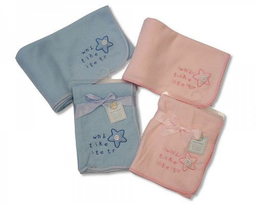 Twinkle Twinkle Little Star Baby Wrap - Blue - hanrattycraftsgifts.co.uk