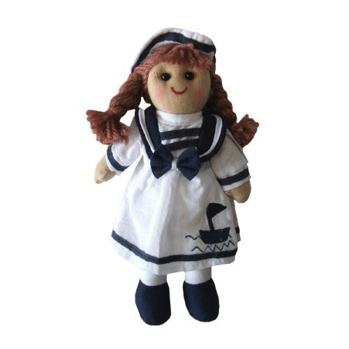 Powell Craft Sailor Girl 19cm Rag Doll Stocking Filler - hanrattycraftsgifts.co.uk