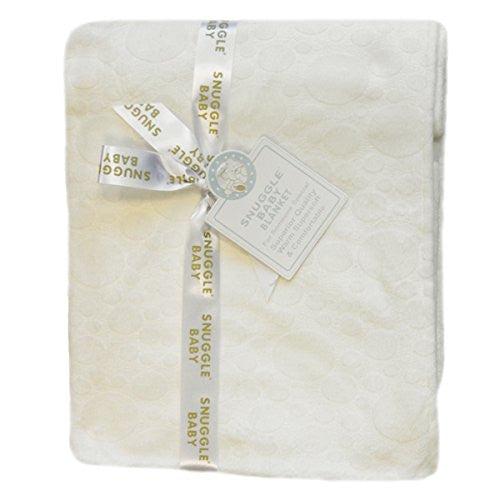 Snuggle Baby Embossed Baby Blanket, Cream, Moses/Crib/Pram - hanrattycraftsgifts.co.uk