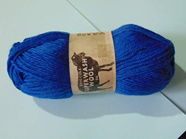 King Cole Superwash Double Knitting Wool 100% Wool Shade 2132 Royal