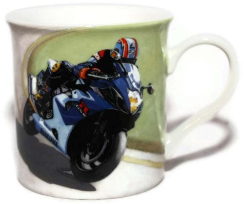 Suzuki GSX R1000 Motorcyle - Fine Art Watercolour China Gift Mug - hanrattycraftsgifts.co.uk