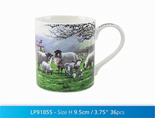 MacNeil Studio Country Sheep Fine China Mug in Gift Box - hanrattycraftsgifts.co.uk