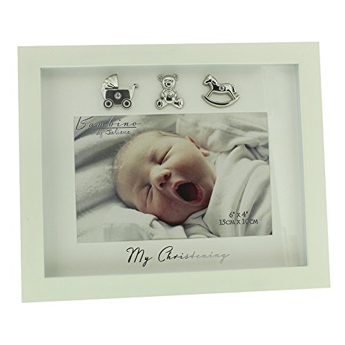 Bambino Cream MDF Photo Frame "My Christening" - hanrattycraftsgifts.co.uk
