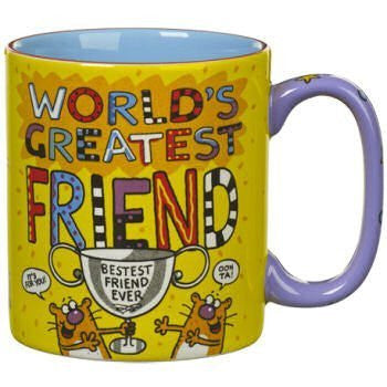 World's Greatest Friend Mug - hanrattycraftsgifts.co.uk