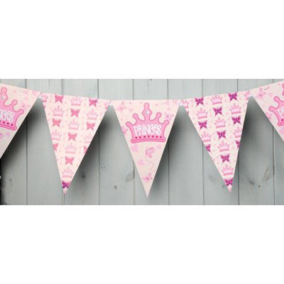 Princess design bunting - 3m - hanrattycraftsgifts.co.uk