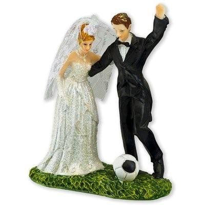 Bride and Groom Figure / Football - hanrattycraftsgifts.co.uk