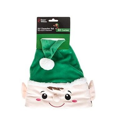 Luxury Christmas Hat - Green Elf Character Hat With Pom Pom & Embroidery - One Size - hanrattycraftsgifts.co.uk