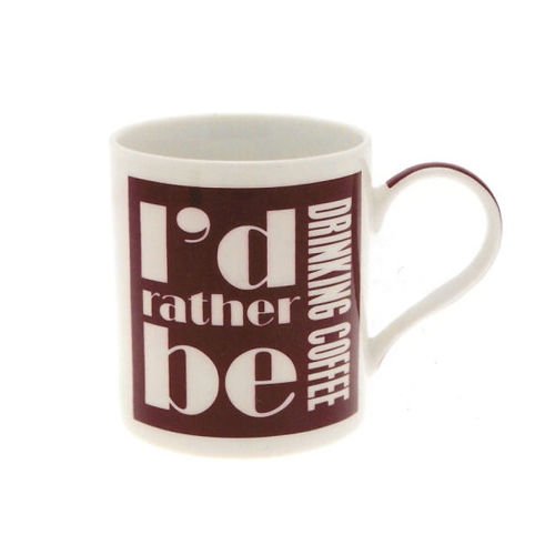 id rather be mug drinking coffee - hanrattycraftsgifts.co.uk