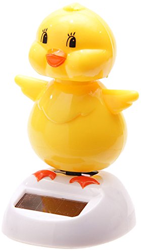 Puckator FF34 Solar-Powered Cute Duck Ornament 6 x 5.5 x 9 cm - hanrattycraftsgifts.co.uk