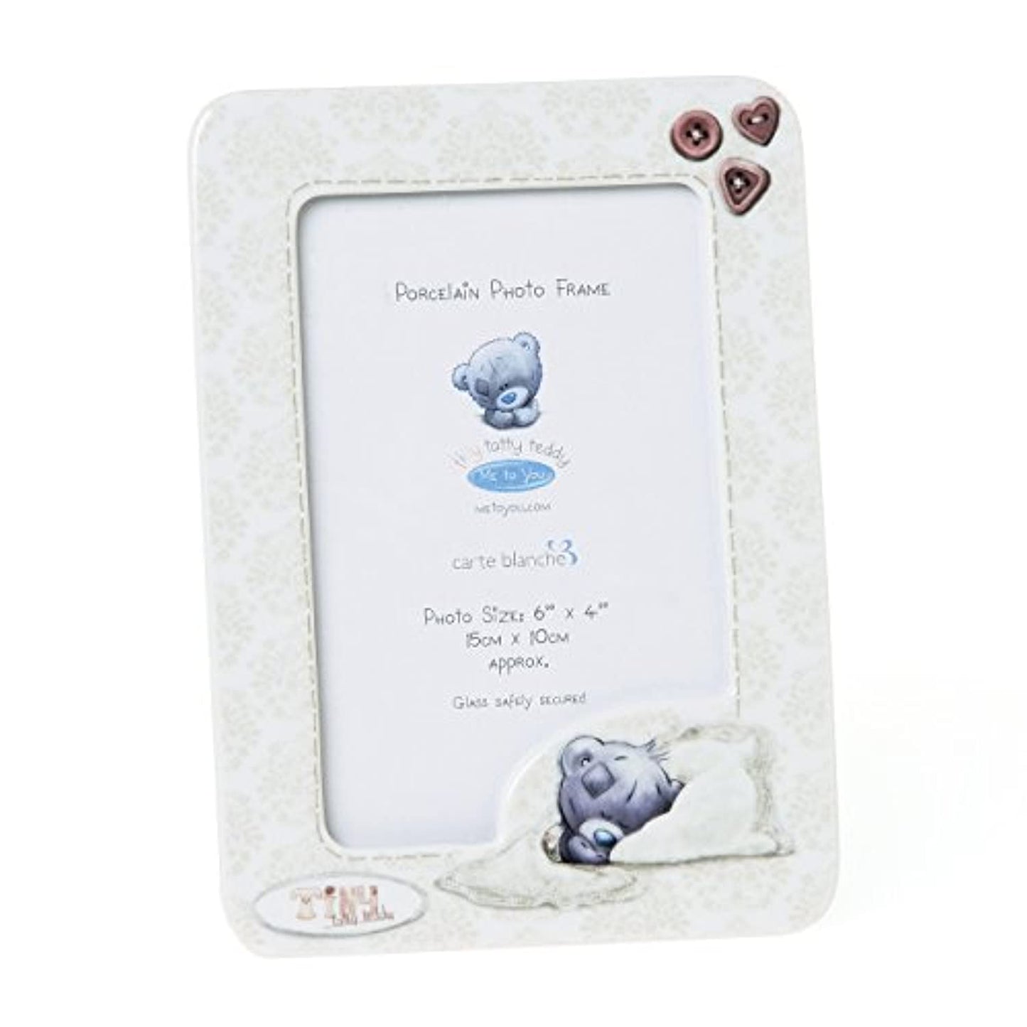 Me To You Porcelain Photo Frame Tatty Teddy Bear Pattern 10 x 15 cm