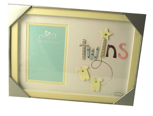 Talking Pictures More Than Words 3D Letter Frame 'Twins' - hanrattycraftsgifts.co.uk