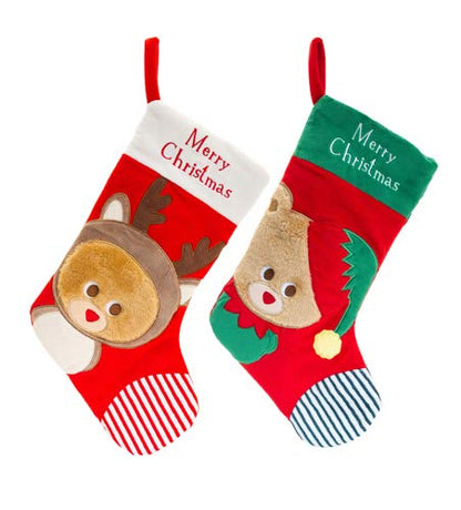 Keel Toys 40cm Christmas Pipp The Bear Stocking - hanrattycraftsgifts.co.uk